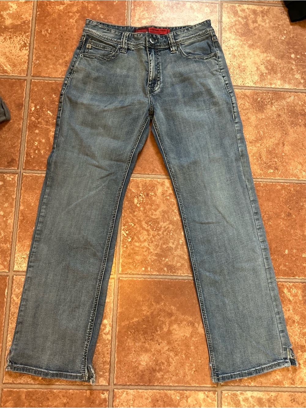 Relaxed Fit Men's Light Blue Denim Jeans 33x34